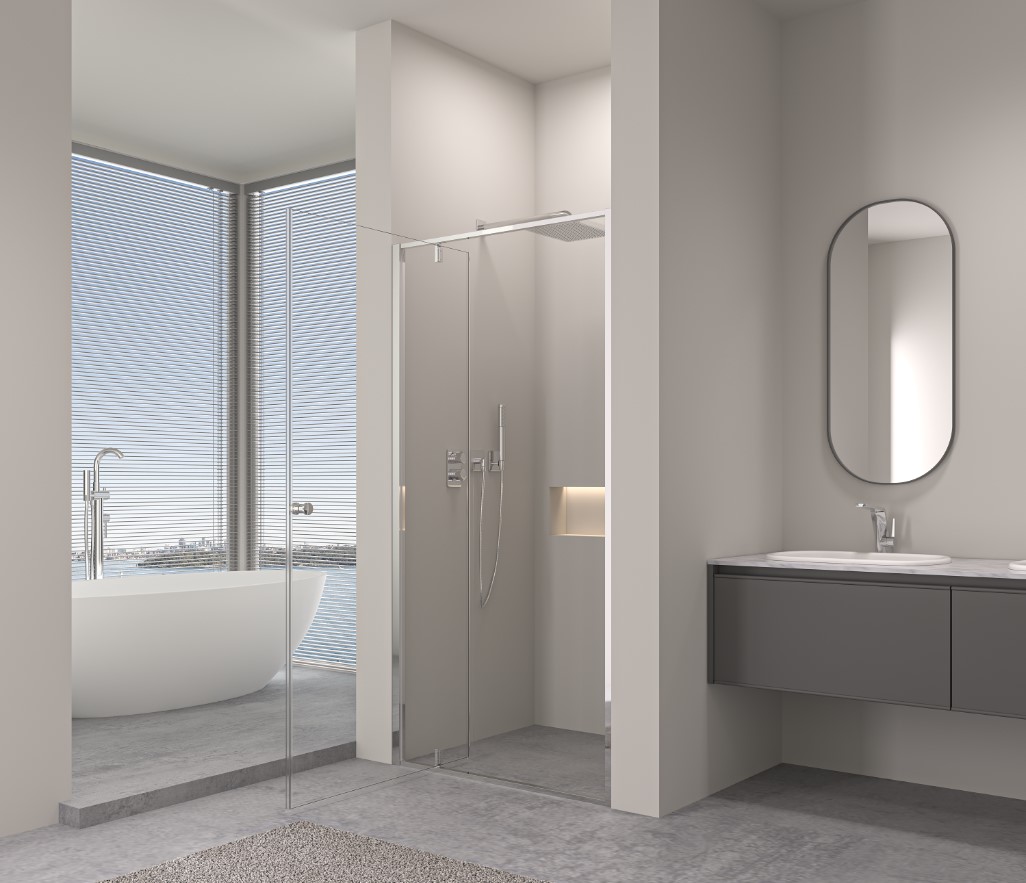 ERGA_Sydney_shower_door_to_opening_chromovyprofil-2